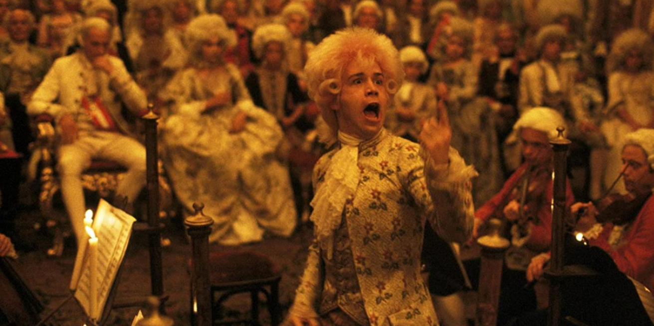 Mozart conducts his music in Amadeus