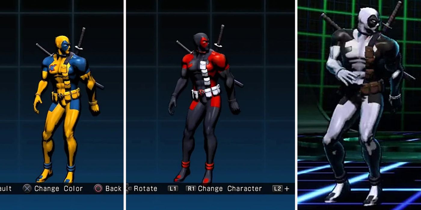 MvC3 Deadpool Alternate Costumes