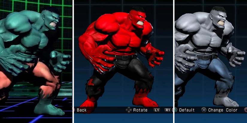 MvC3 Hulk Alternate Costumes