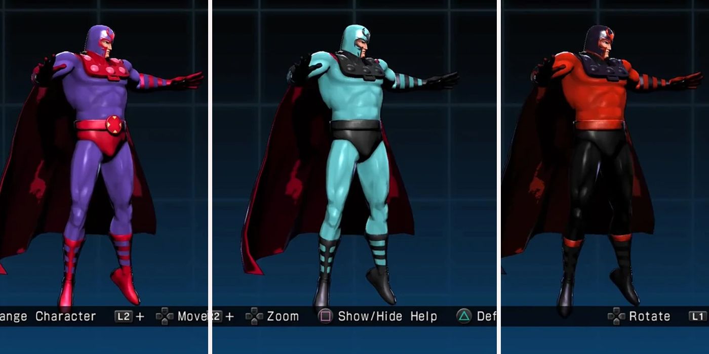 MvC3 Magneto Alternate Costumes