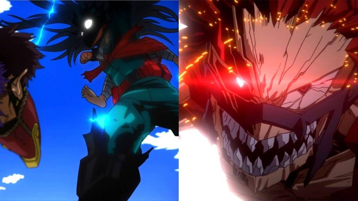 Deku and Kirishima In Battle