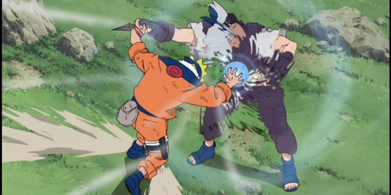 Naruto's first Rasengan against Kabuto