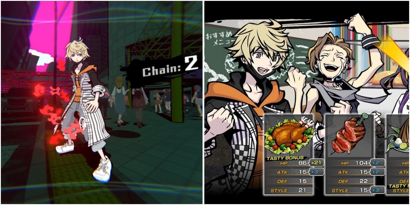 Chaining Noise and a food shop in Neo: The World Ends With You