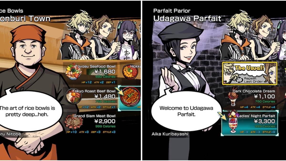 Various restaurants from Neo: The World Ends With You