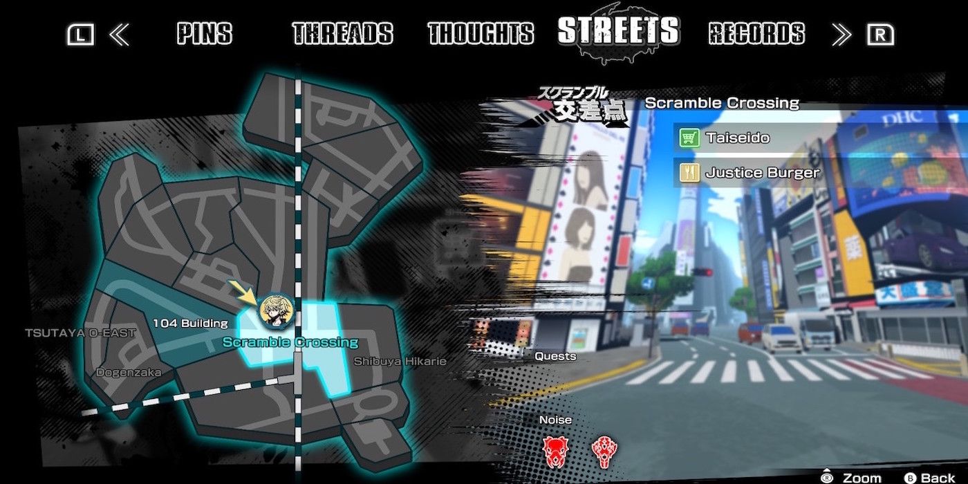 The map in Neo: The World Ends With You