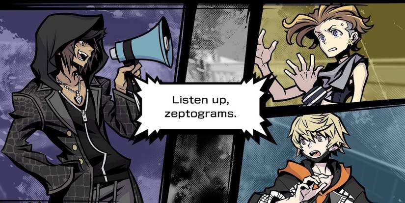 A cutscene featuring characters from Neo: The World Ends With You