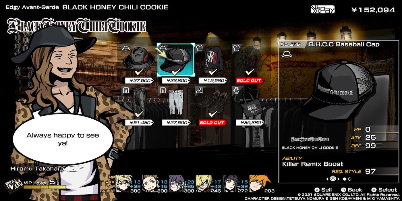 Shopping for the BHCC Baseball Cap in Neo: The World Ends With You