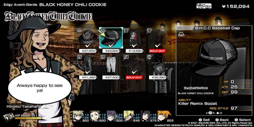 Shopping for the BHCC Baseball Cap in Neo: The World Ends With You