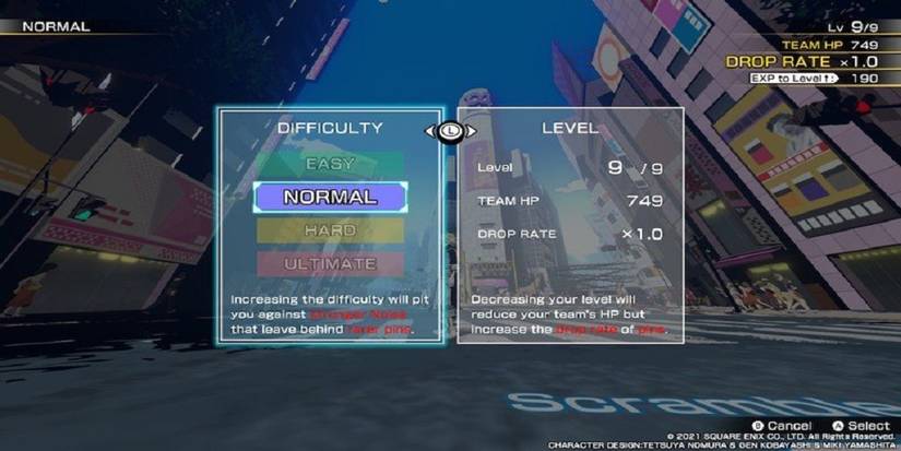 Neo TWEWY difficulty and level