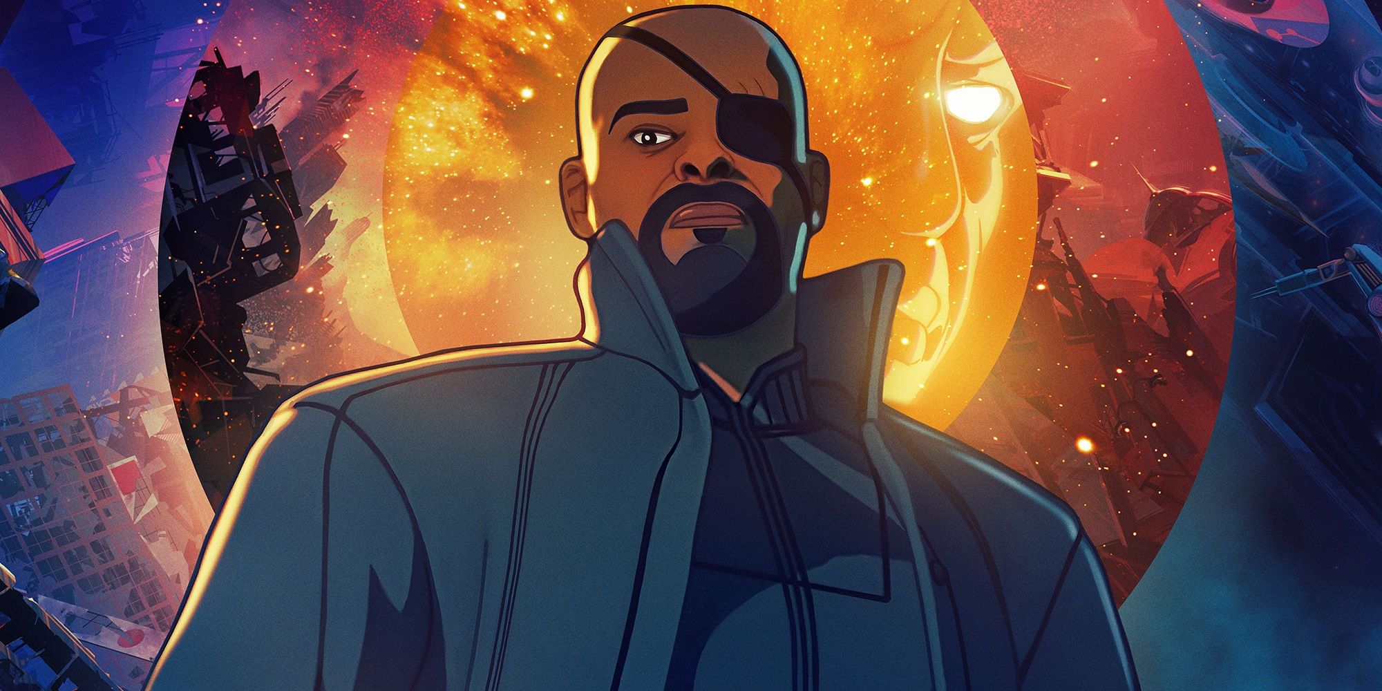 Nick Fury character poster for What If