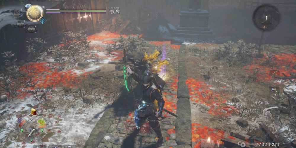 The Earthfall Kusarigama Is One Of The Best Dexterity Weapons In Nioh 2