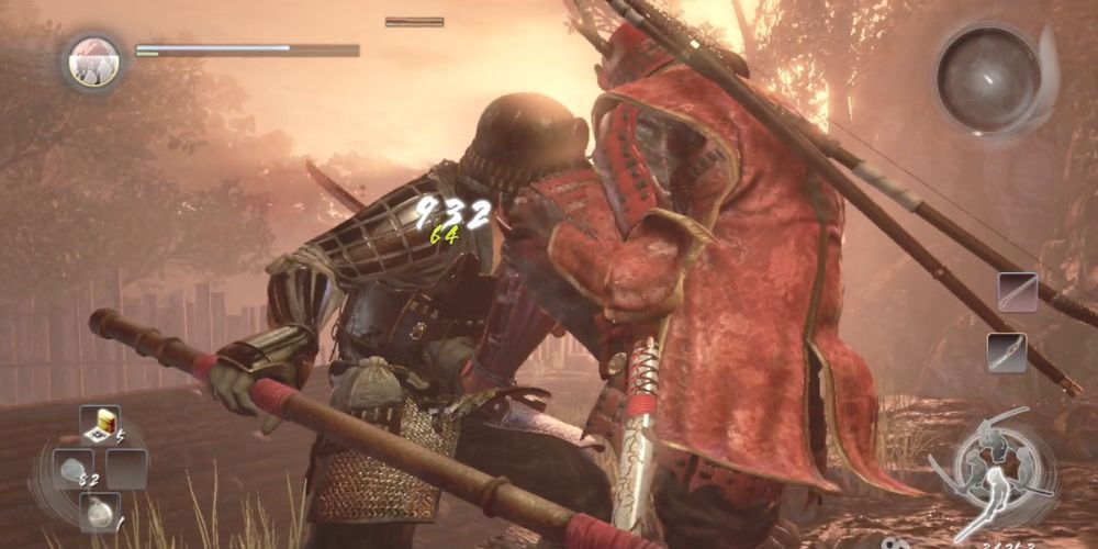 The Protagonist Performs An Execution In Nioh 2