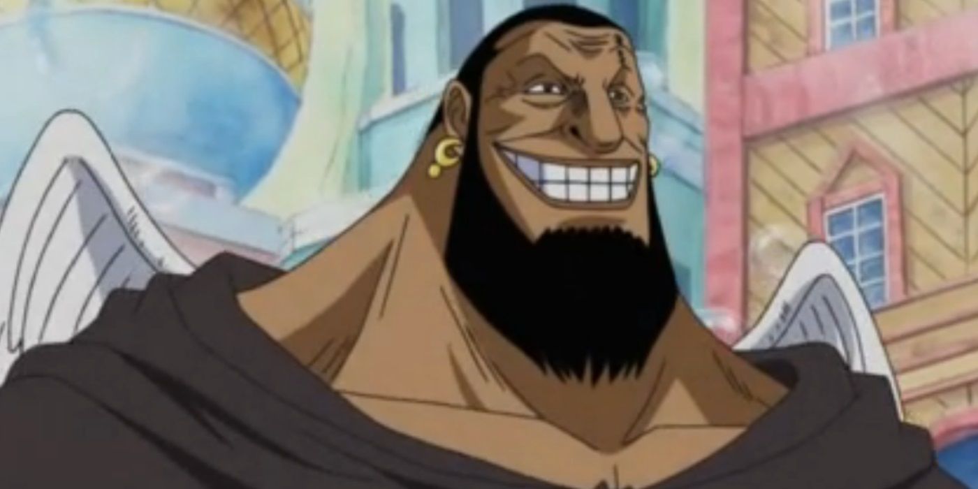 One Piece Urouge Smiling at Sabaody Archipelago