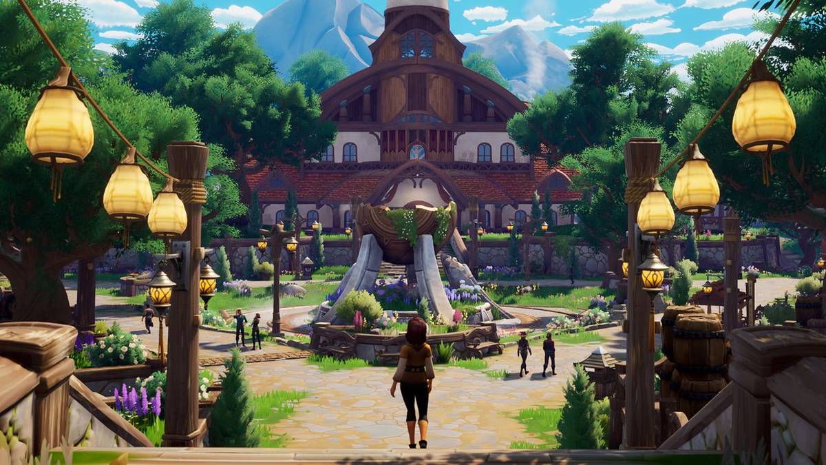 Palia populated town square