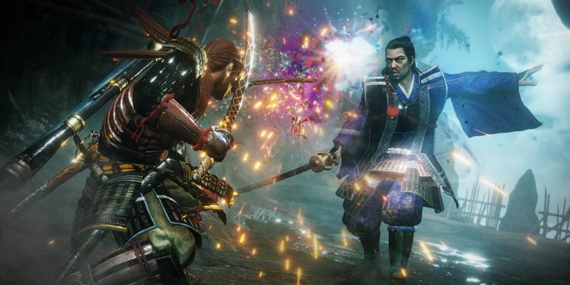 Player squaring off against an opponent