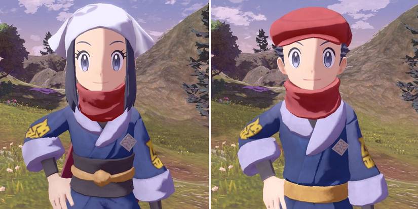 Pokemon Legends Arceus the two main protagonists