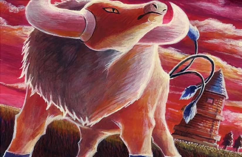 Pokemon-TCG-Tauros-Card-Art