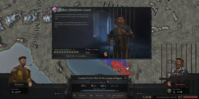 Imprisoned Character From Crusader Kings 3