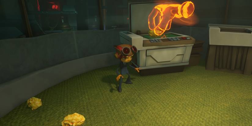 Raz copying Mac & Cheese in Psychonauts 2