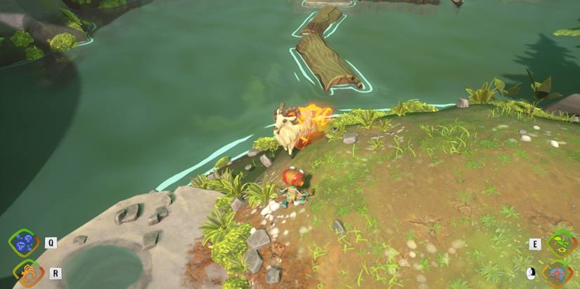 Petting a goat using Telekinesis in Psychonauts 2