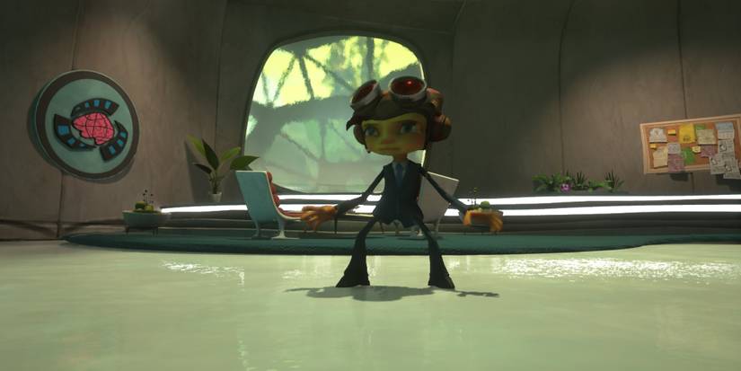 Raz wearing a suit in Psychonauts 2