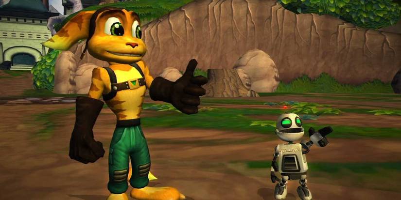 The title duo in Ratchet & Clank