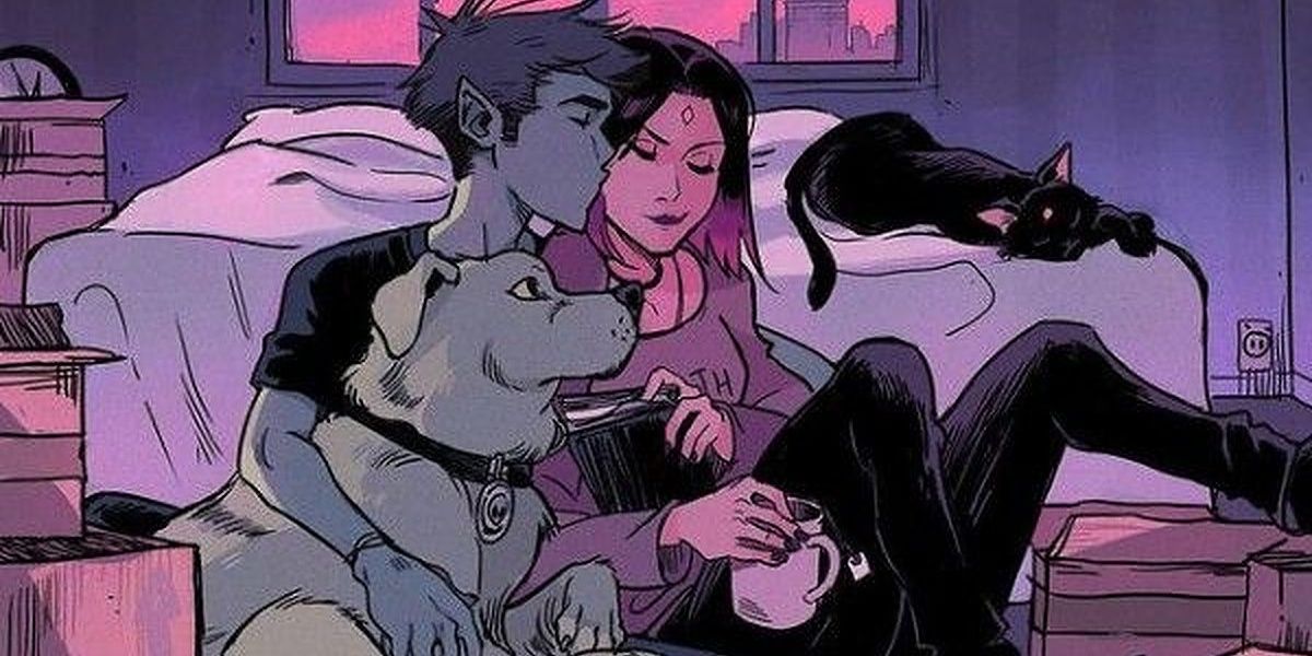 Raven and Beast Boy date