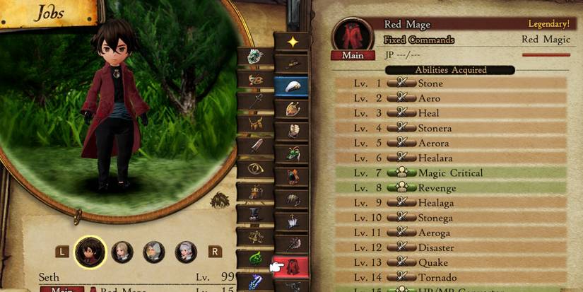 Red Mage in Bravely Default 2