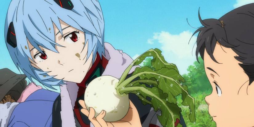 Rei in farm Evangelion 3.0+1.0 Thrice Upon a Time 