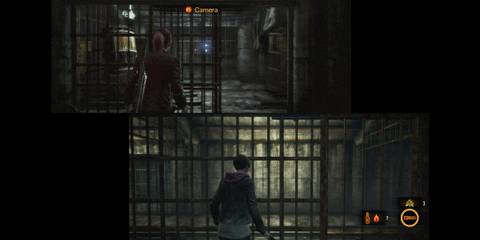 Resident Evil Revelations 2 Claire and Moira splitscreen gameplay