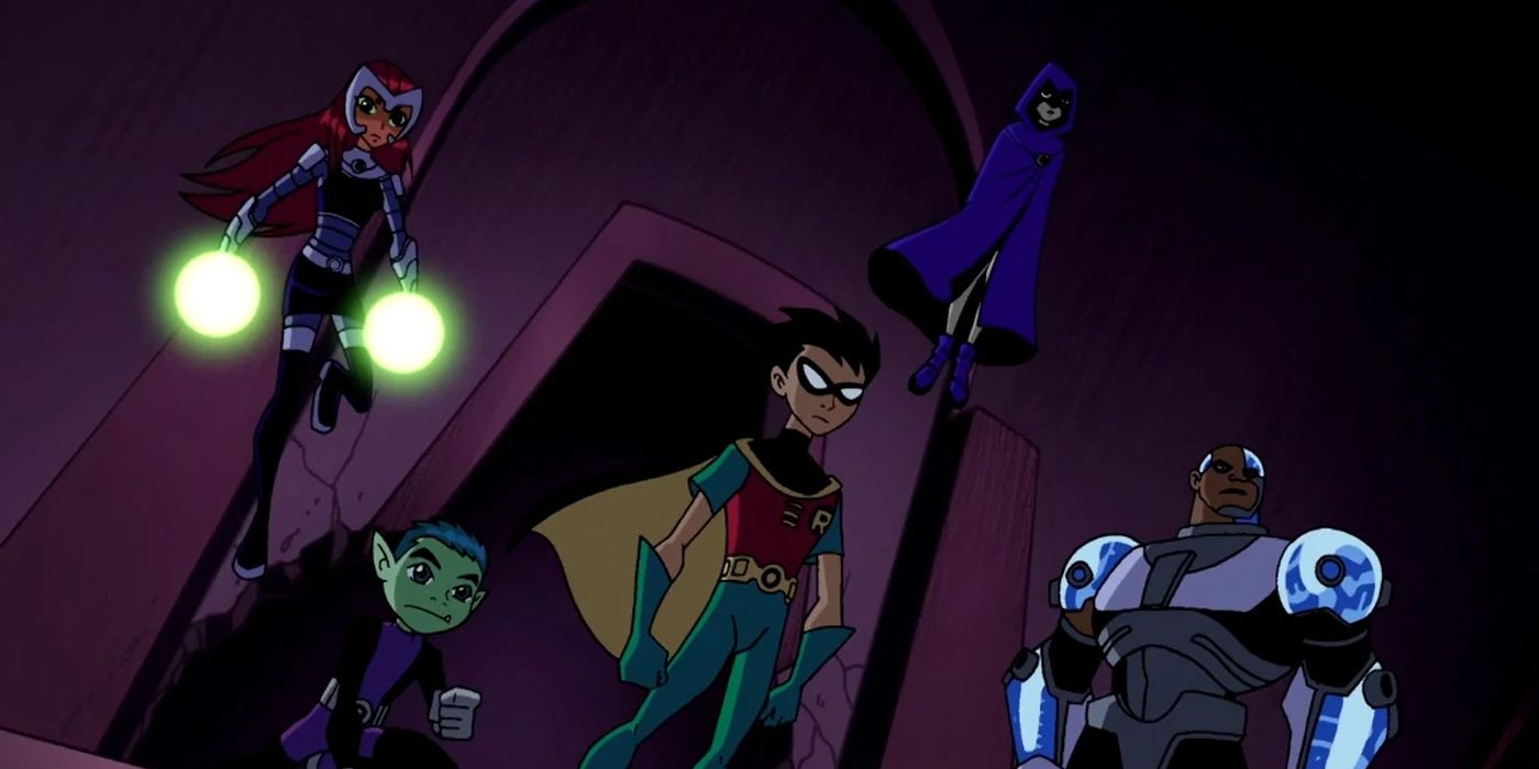 Robin and the Teen Titans in the cartoons
