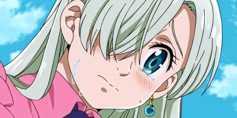 Elizabeth Liones crying Seven Deadly Sins