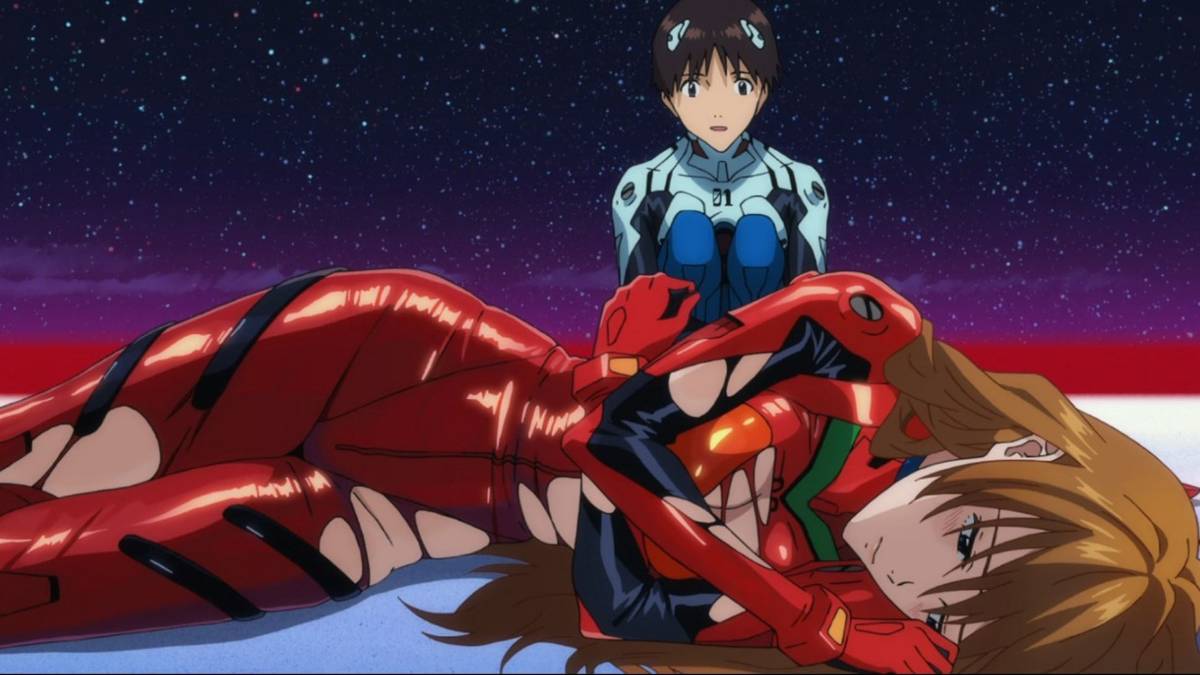 Shinji and Asuka Evangelion 3.0+1.0 Thrice Upon a Time