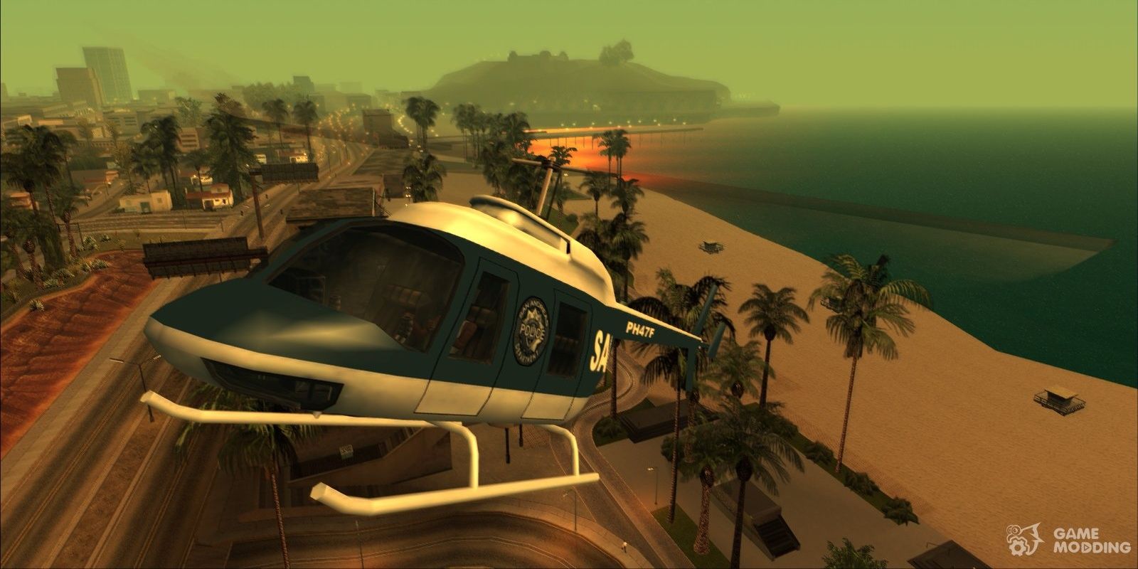 Flying Helicopter From GTA San Andreas