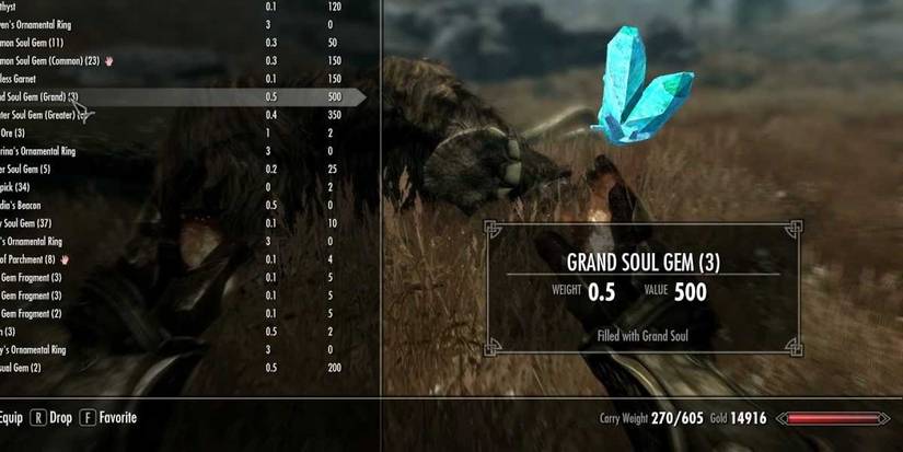 Skyrim Grand Soul Gem Filled With Grand Soul