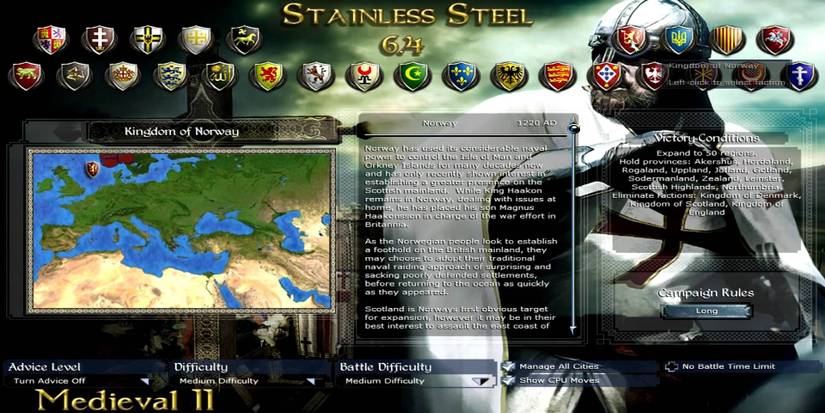 Stainless Steel Mod For Medieval 2 Kingdoms