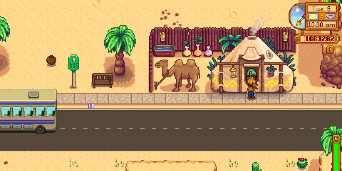 Игрок прибывает в пустыню Калико в долине Стардью.