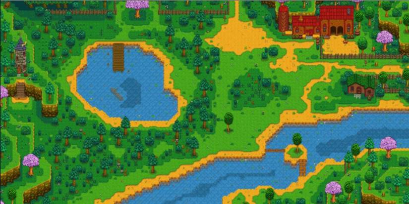 Карта леса Синдерснэп из Stardew Valley