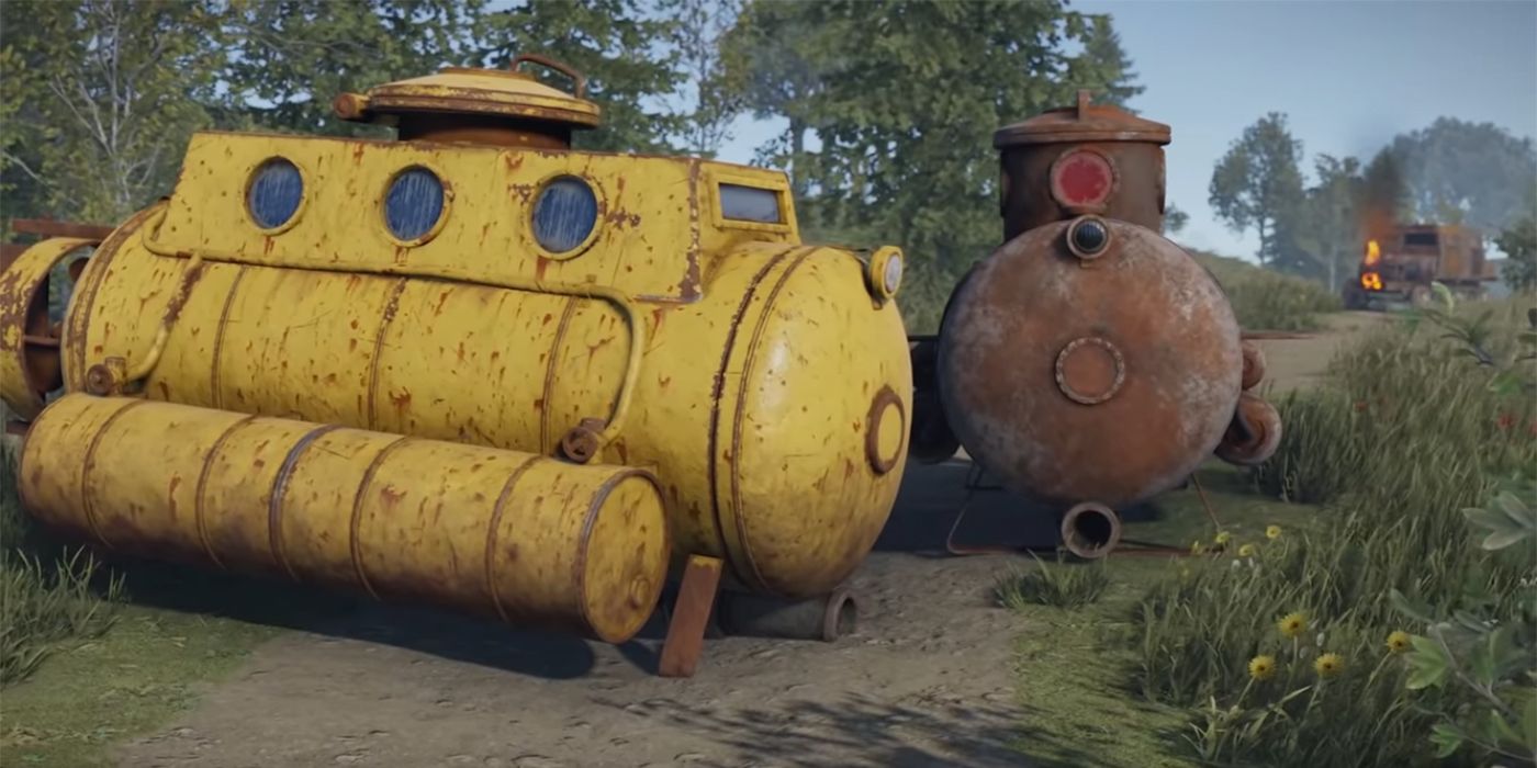 Two submarines from Rust, one bigger