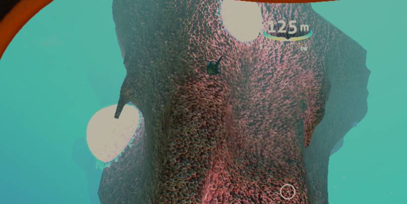 Subnautica floaters, floaters lifting a small chunk of rock