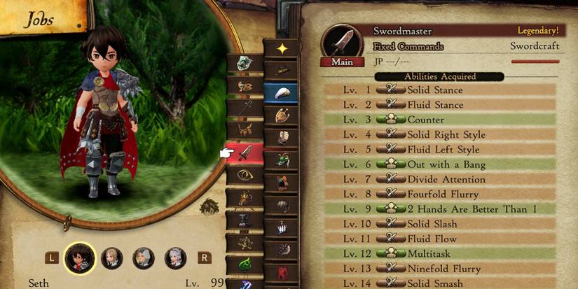 Swordmaster in Bravely Default 2