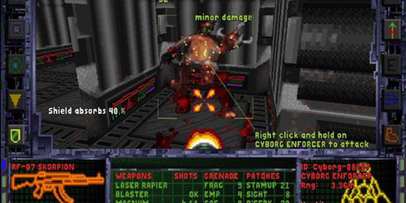 System-Shock стреляет по вражескому геймплею