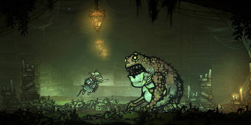 mouse versus frog green fog