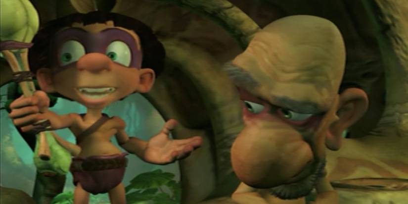 Tak and Jibolba in Tak and the Power of Juju