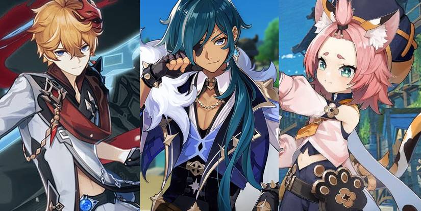 Genshin Impact Tartaglia-Kaeya-Diona