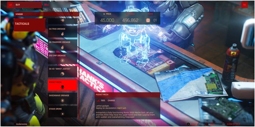 The Ascent Buying The Pocket Mech From The Shop In Cluster 13