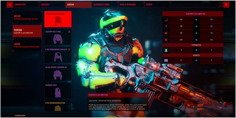 The Ascent Custom Flatliner Rig In The Menu Screen