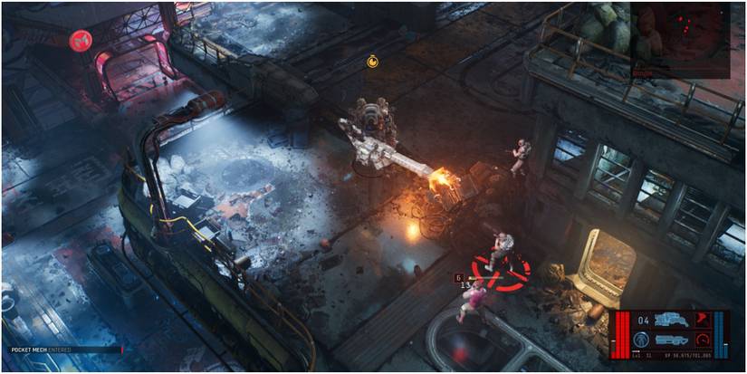 The Ascent Using The Minigun While In The Pocket Mech