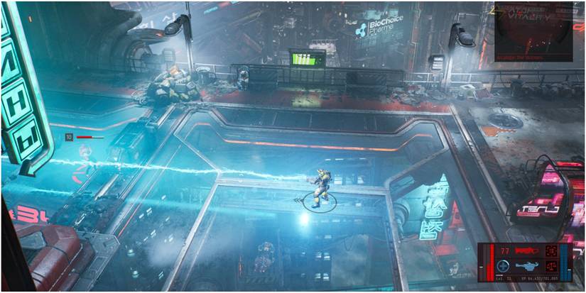 The Ascent Zapping A Target With The BC7 Disintegrator