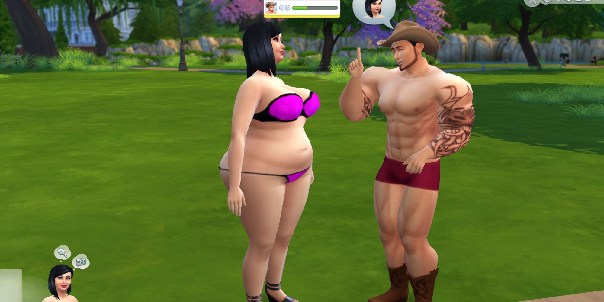 The Sims 4 Expanded Physique Mod In Game